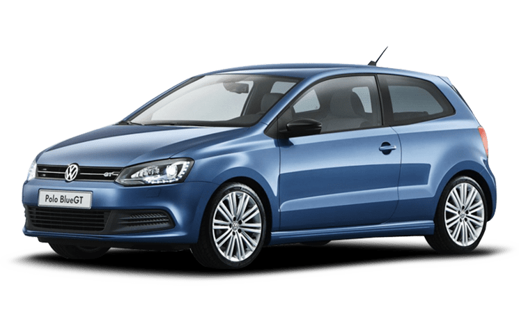VW polo blauw