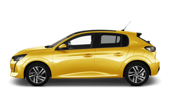 peugeot 20208allurehb2b sideview jaune faro metaallak